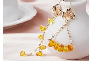 How to make Amber Earrings KEML017 ? - DIY Jewelry