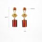 Amber Earrings KEML021A