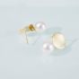 Pearl Earrings KEZZ020-Golden