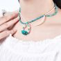 Turquoise Necklace with Pearl KXLS001