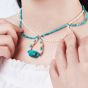 Turquoise Necklace with Pearl KXLS001