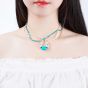 Turquoise Necklace with Pearl KXLS001