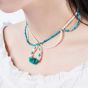 Turquoise Necklace with Pearl KXLS001