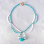 Turquoise Necklace with Pearl KXLS001