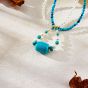 Turquoise Necklace with Pearl KXLS001