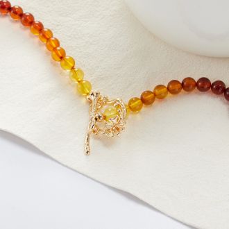 Natural Amber Necklace KXML046