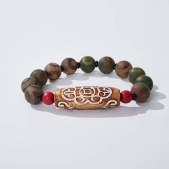 Agate Buddha Beads Bracelet KSMN013