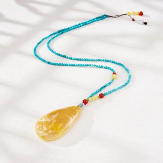 Amber Chain First Class Raw Material of  Russian National Mine KXML001
