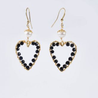 Spinel Pearl Earrings KZES003