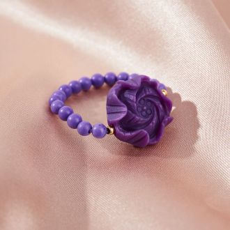 Purple mica ring KZZJZ011