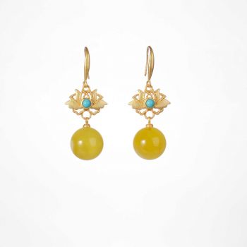 Amber Earrings KEML023C