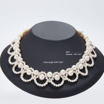 Delicate Pearl Necklace  KXZZ075