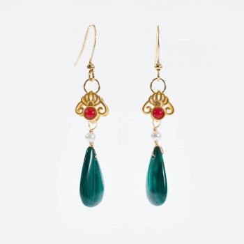 Malachite Earrings KZES016