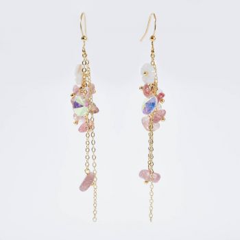 Strawberry Crystal Earrings KZES018