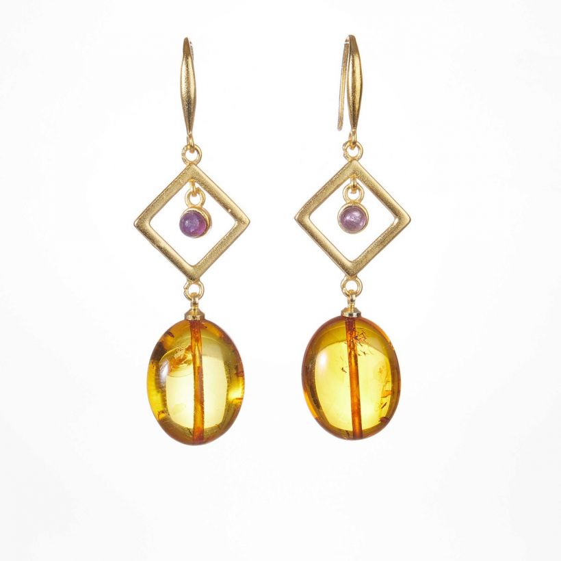 Amber Earrings KEML020B