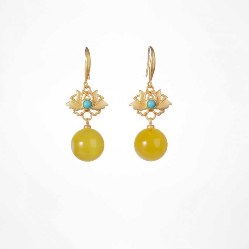 Amber Earrings KEML023C