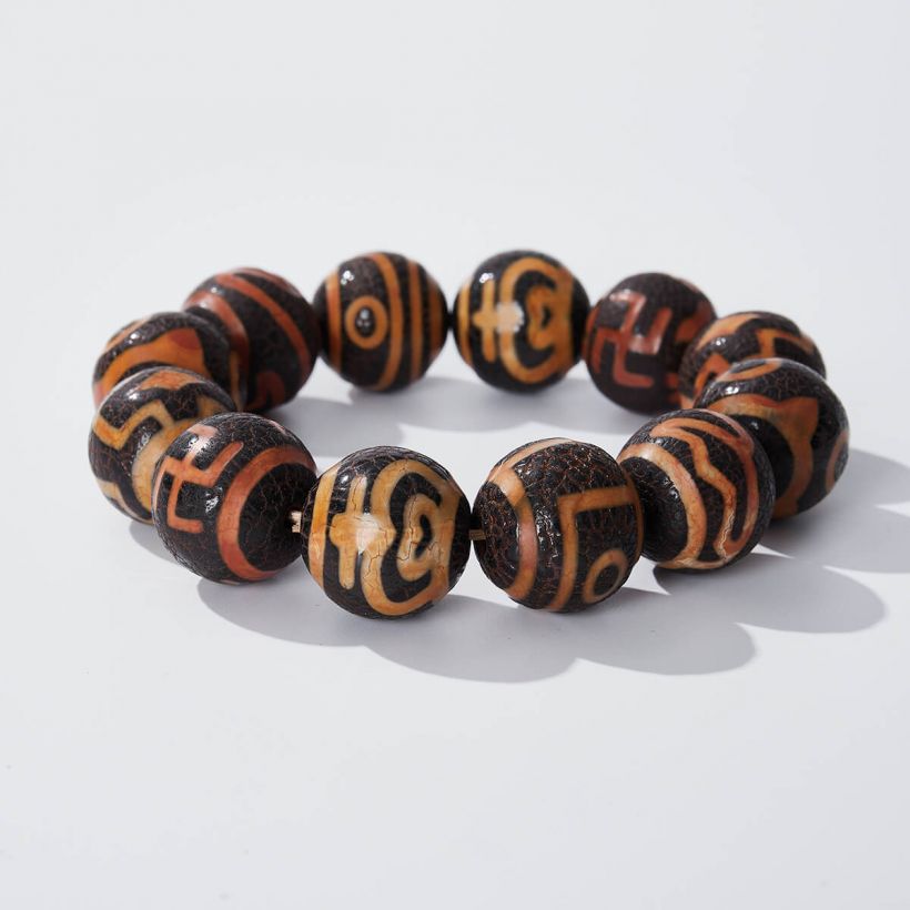 Agate Buddha Beads Bracelet KSMN011