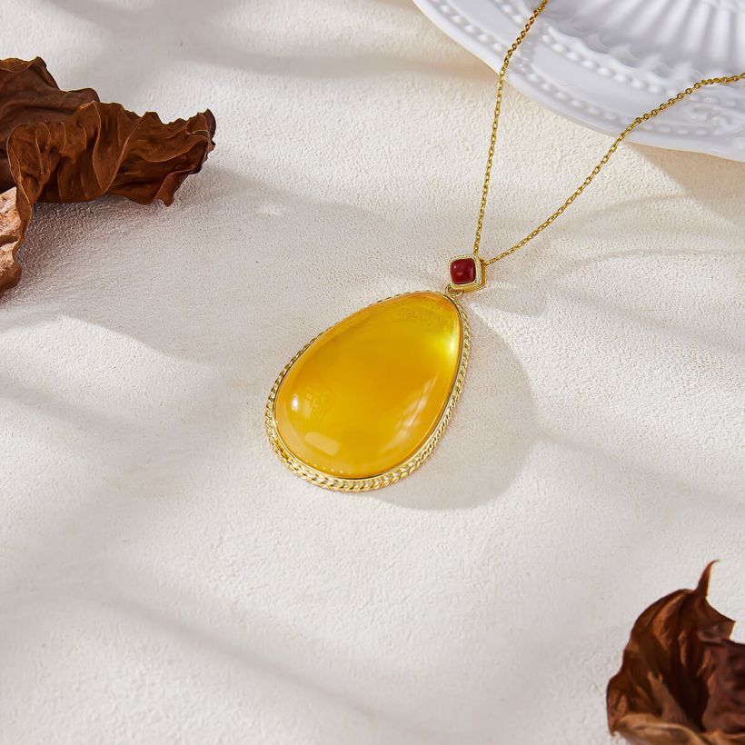 Amber Necklace KXML012