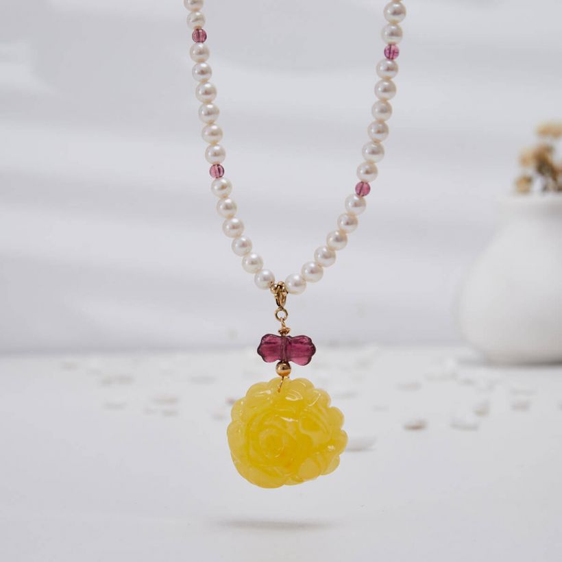 Amber Necklace KXML027