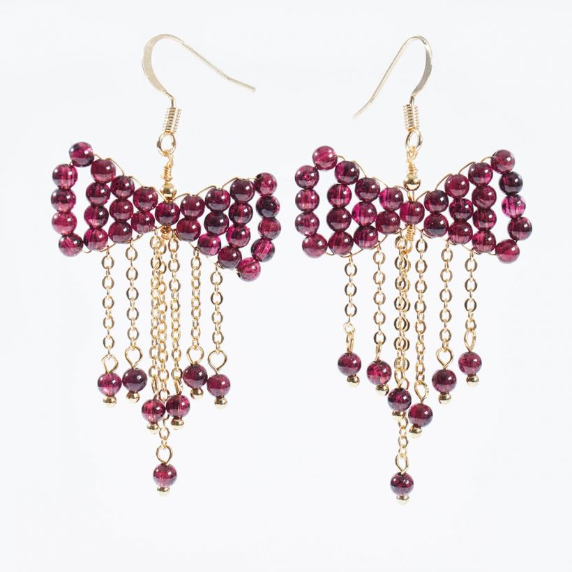 Garnet Earrings KZES015