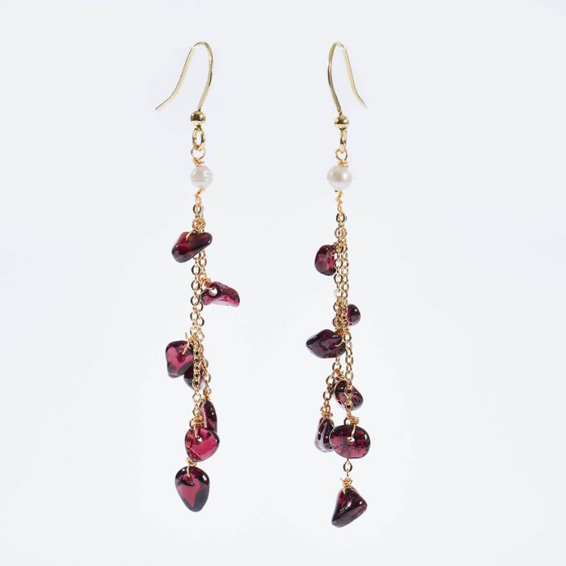 Garnet Earrings KZES025