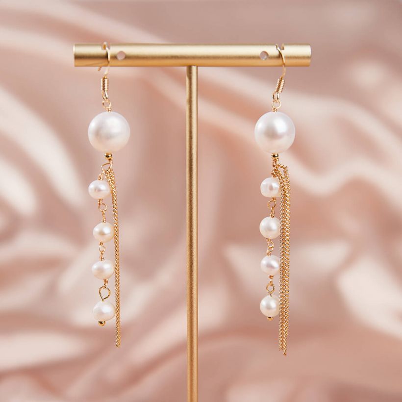 Natural Pearl Earrings KZZES044