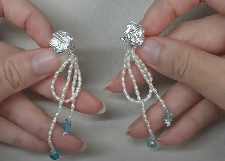 How to make pearl earrings ? - DIY Jewelry